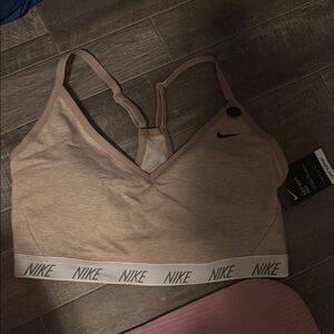 Nike Women's Light Tan Sports Bra